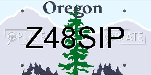 Z48SIP Oregon License Plate
