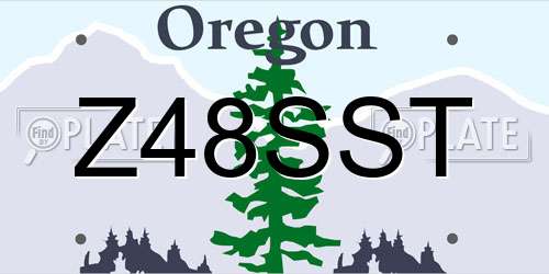 Z48SST Oregon License Plate