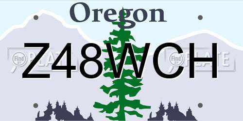 Z48WCH Oregon License Plate