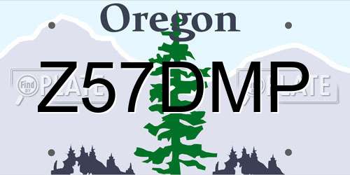 Z57DMP Oregon License Plate