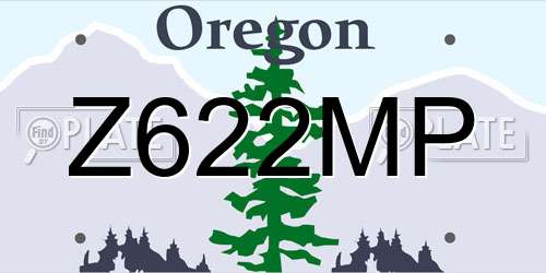 Z622MP Oregon License Plate