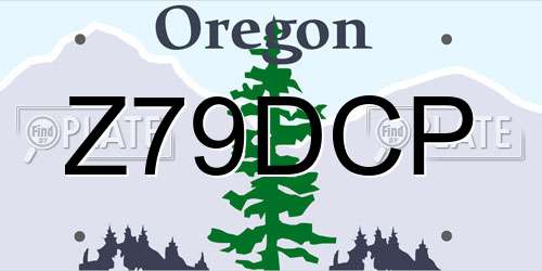 Z79DCP Oregon License Plate