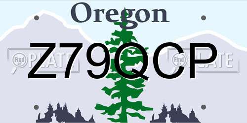Z79QCP Oregon License Plate