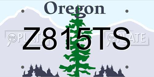 Z815TS Oregon License Plate