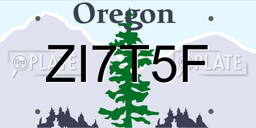 ZI7T5F Oregon License Plate