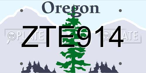 ZTE914 Oregon License Plate
