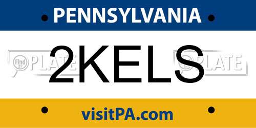 2KELS Pennsylvania License Plate