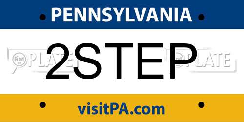 2STEP Pennsylvania License Plate