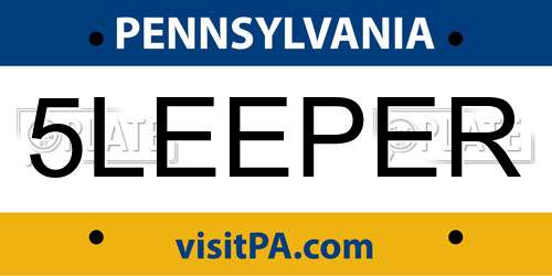 5LEEPER Pennsylvania License Plate