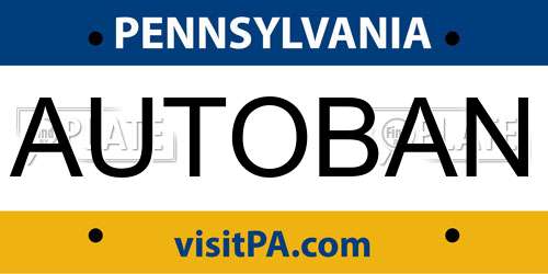 AUTOBAN Pennsylvania License Plate