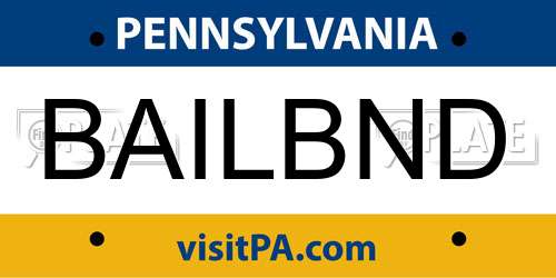 BAILBND Pennsylvania License Plate