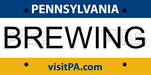 BREWING Pennsylvania License Plate