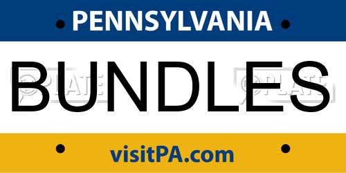 BUNDLES Pennsylvania License Plate