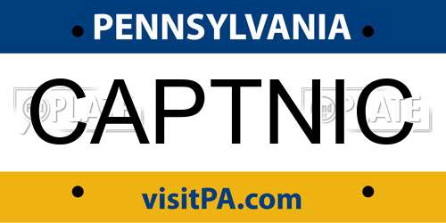 CAPTNIC Pennsylvania License Plate