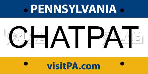 CHATPAT Pennsylvania License Plate
