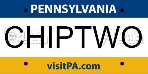 CHIPTWO Pennsylvania License Plate