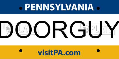 DOORGUY Pennsylvania License Plate