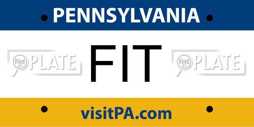 FIT Pennsylvania License Plate