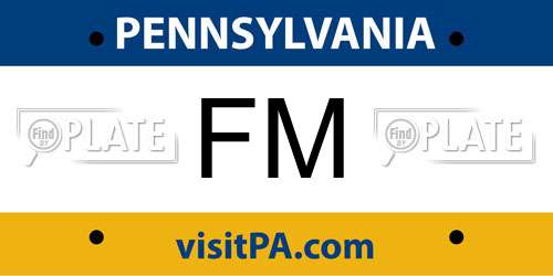 FM Pennsylvania License Plate