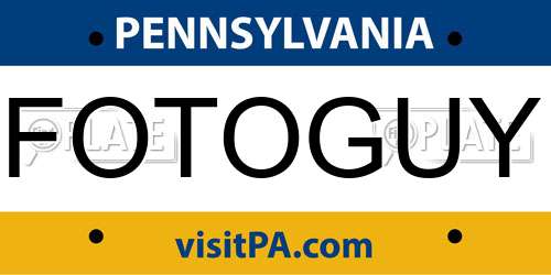 FOTOGUY Pennsylvania License Plate