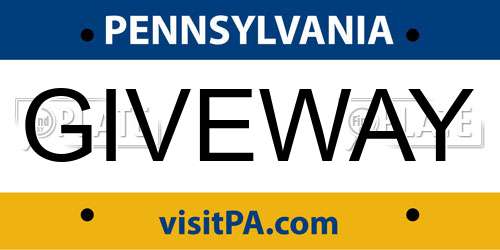 GIVEWAY Pennsylvania License Plate