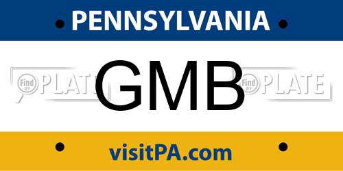 GMB Pennsylvania License Plate