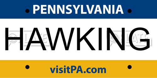 HAWKING Pennsylvania License Plate