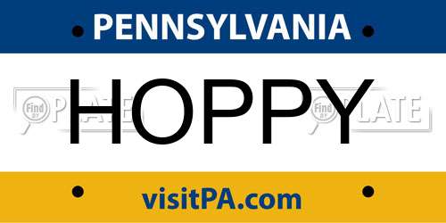 HOPPY Pennsylvania License Plate