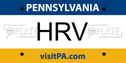 HRV Pennsylvania License Plate