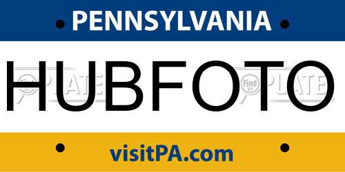 HUBFOTO Pennsylvania License Plate