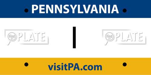I Pennsylvania License Plate