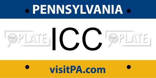 ICC Pennsylvania License Plate