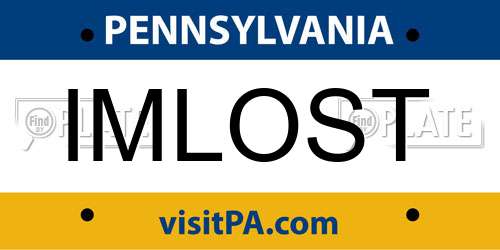 IMLOST Pennsylvania License Plate