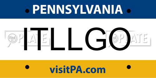 ITLLGO Pennsylvania License Plate