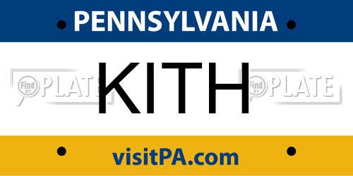 KITH Pennsylvania License Plate