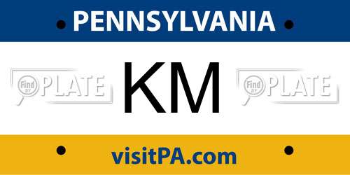 KM Pennsylvania License Plate