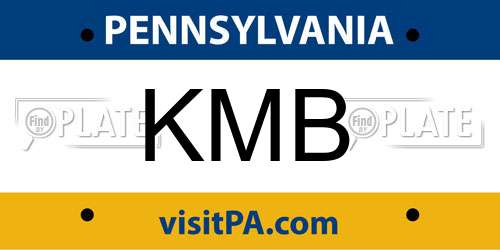 KMB Pennsylvania License Plate