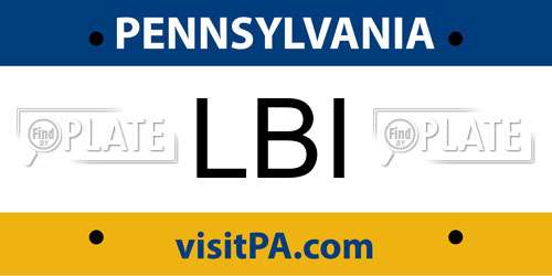 LBI Pennsylvania License Plate