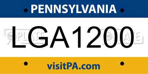 LGA1200 Pennsylvania License Plate