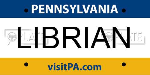 LIBRIAN Pennsylvania License Plate