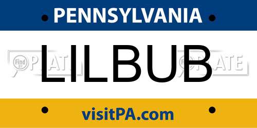 LILBUB Pennsylvania License Plate