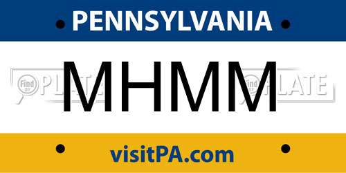 MHMM Pennsylvania License Plate