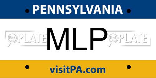 MLP Pennsylvania License Plate