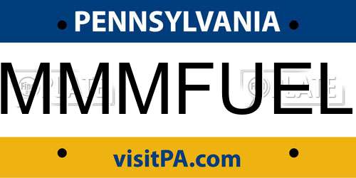MMMFUEL Pennsylvania License Plate