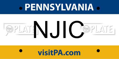 NJIC Pennsylvania License Plate
