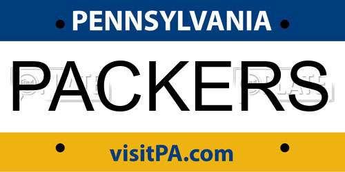 PACKERS Pennsylvania License Plate