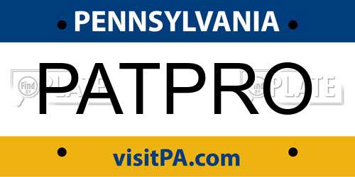 PATPRO Pennsylvania License Plate