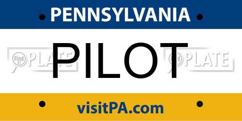 PILOT Pennsylvania License Plate