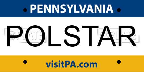 POLSTAR Pennsylvania License Plate