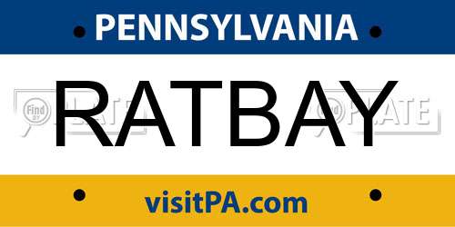 RATBAY Pennsylvania License Plate